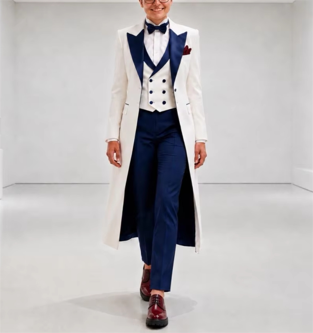 Women'S Formal Wear To A Wedding - Veste de costume pour femme bleu