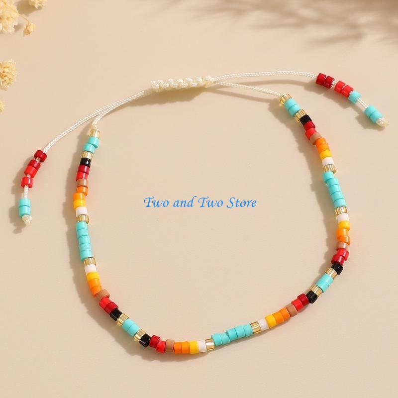 Women Formal Wear Designers - Bracelet extensible en perles d'argile vibrantes