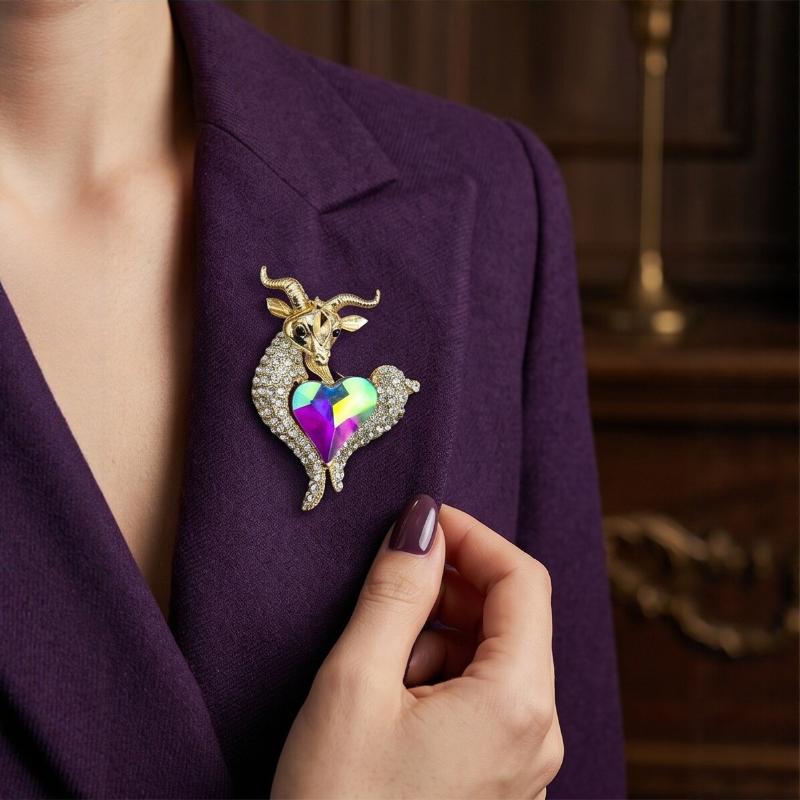 Broche unique en strass en for - Unique Women'S Formal Wear avis et prix