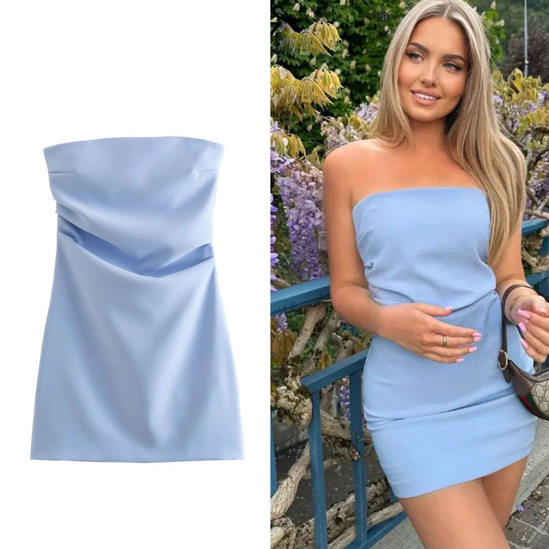 TRAF robe femmes épaules dénud - Women Formal Wear Zara avis et prix