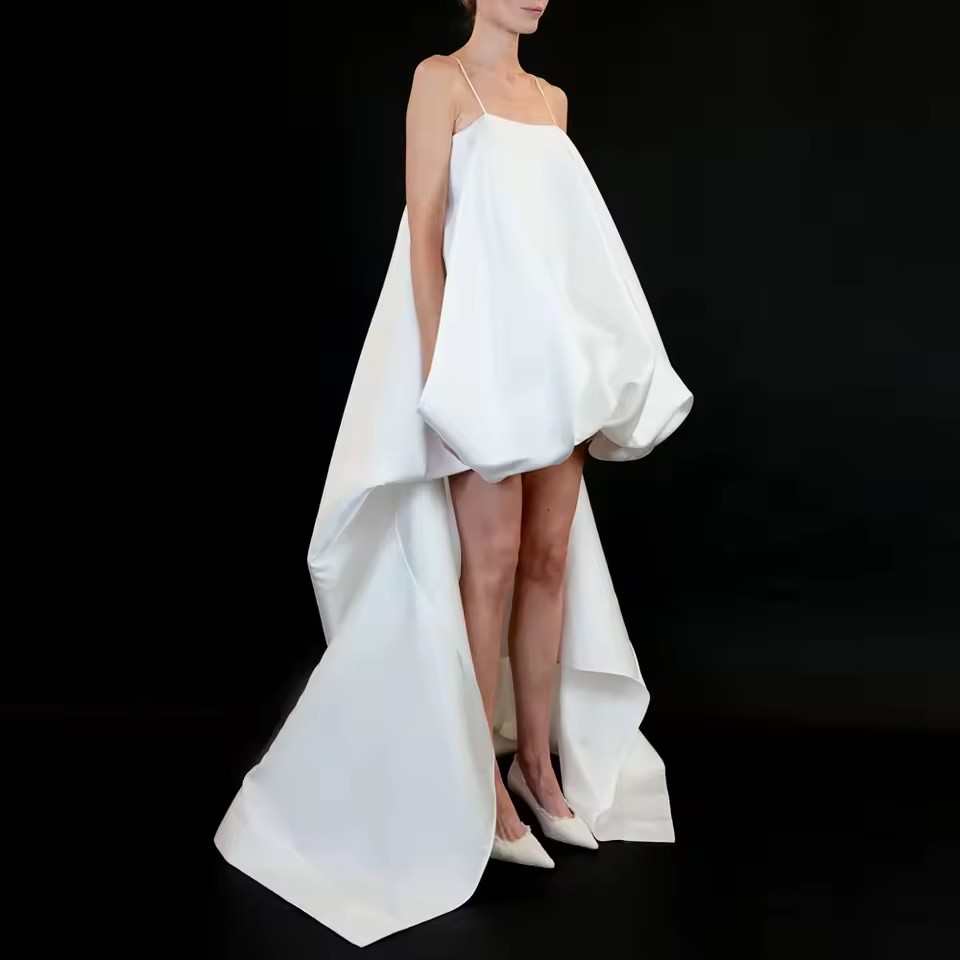 Robe longue asymétrique blanch - Unique Women'S Formal Wear avis et prix