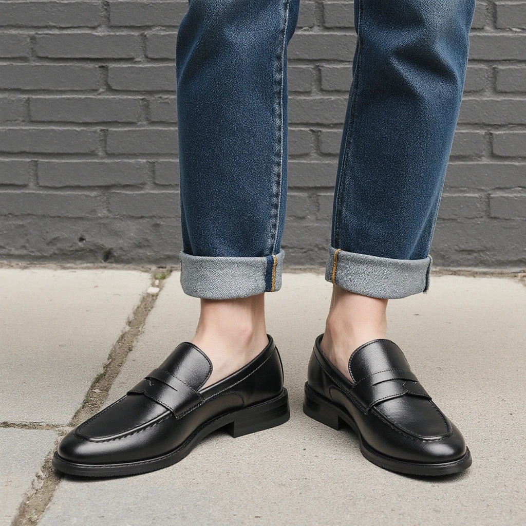 Mocassins noirs pour hommes, c - Women Formal Wear For Summer avis et prix