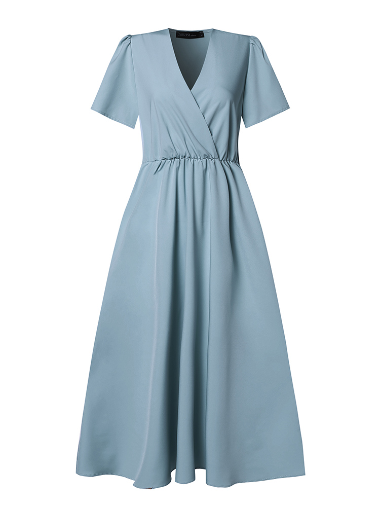 ZANZEA-Robe mi-longue élégante - Women Formal Wear Zara avis et prix