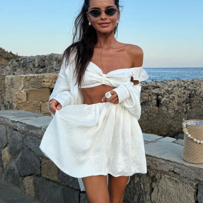 Débardeur bouffant Mini jupe d - Women Formal Wear For Summer avis et prix