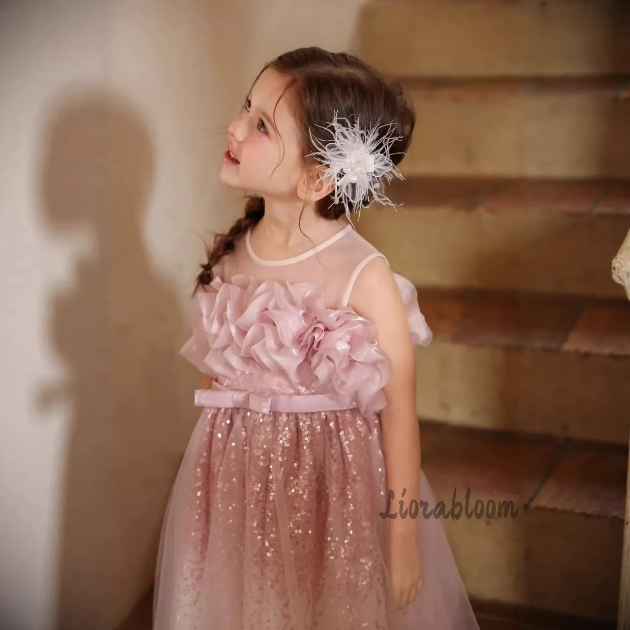 Robe de cérémonie rose ondulée - Formal Attire Woman avis et prix
