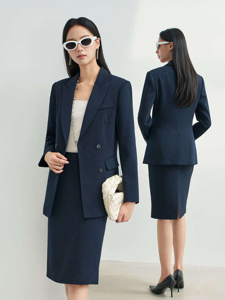 Costume jupe professionnel ble - Women Formal Wear For Interview avis et prix