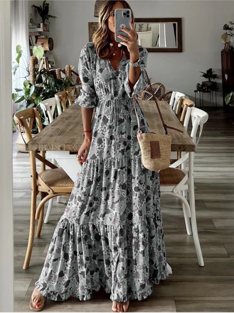 Robe longue à lacets pour femm - Women Formal Wear Zara avis et prix