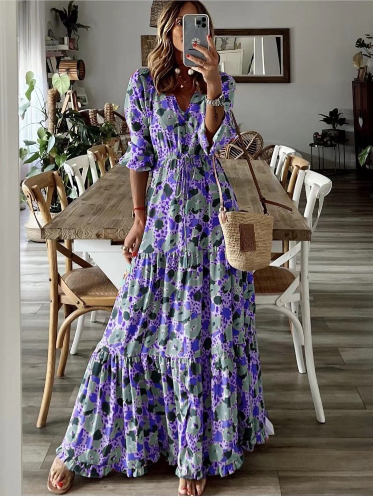 Robe longue à lacets pour femm - Women Formal Wear Zara avis et prix